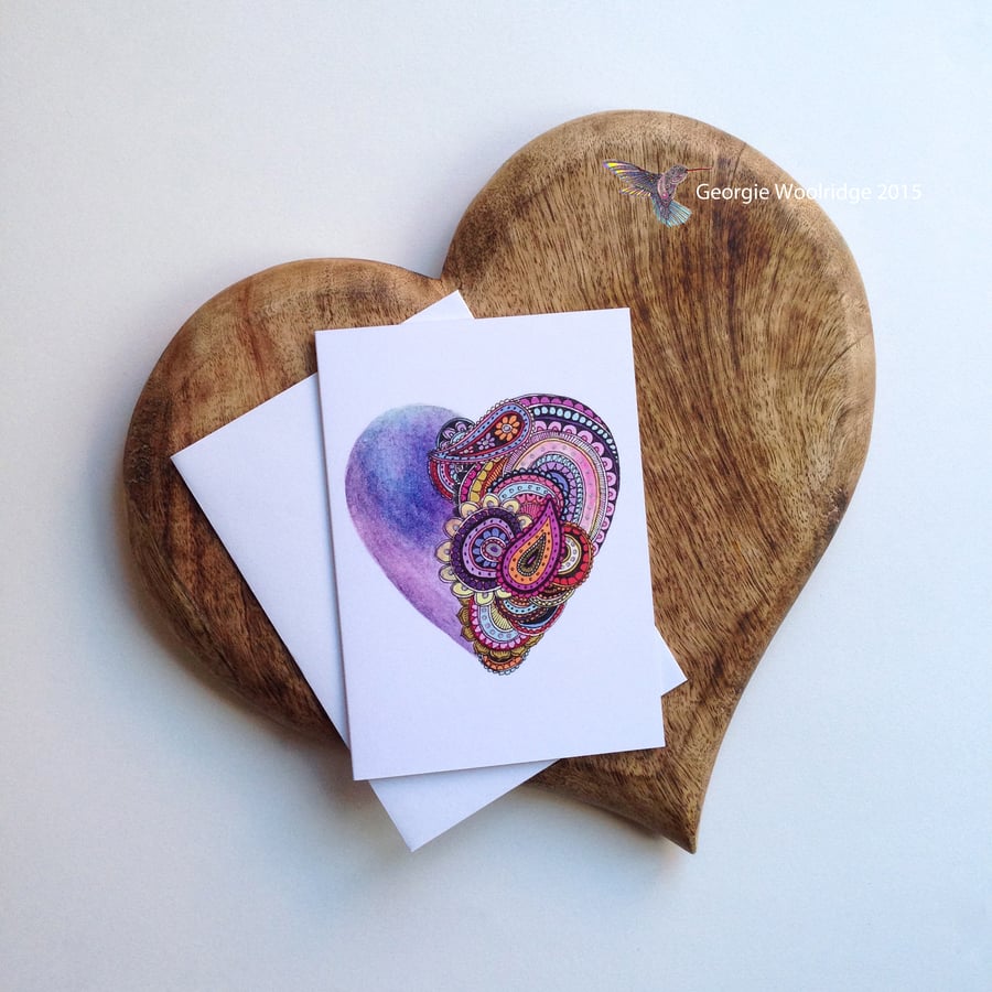 'Purple Heart' card