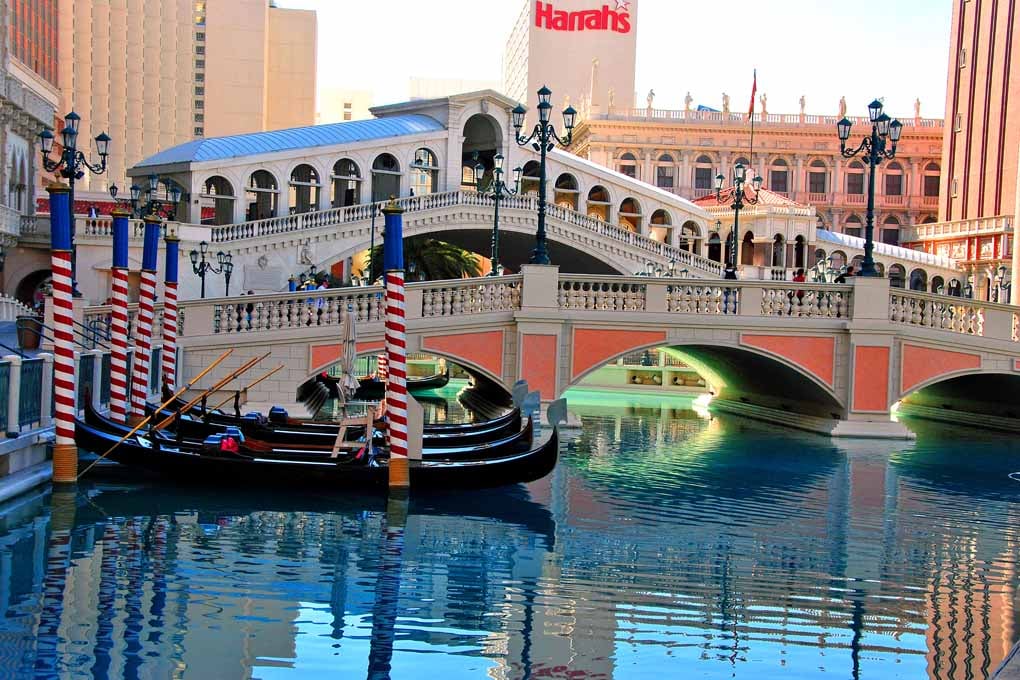 Venetian Hotel Rialto Bridge Las Vegas USA Photograph Print