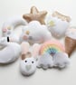Make Your Own felt Pastel Dreams Garland Kit. Sewing pattern. Sew Your Own