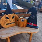 Wooden Halloween set x3