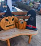 Wooden Halloween set x3