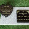 Personalised Memorial Stone Flat Gravestone Cemetery Headstone Grave Plaque