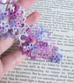 Ethereal Lilac and Purple Lace Bookmark - Image 3
