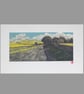 Harrop Edge Lane, Limited edition linoprint