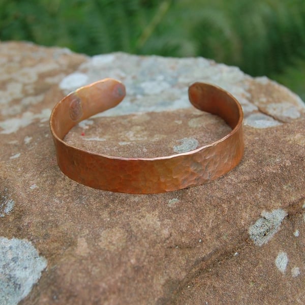 Hammered Copper Bangle