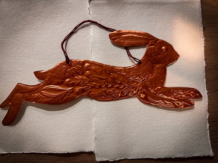Copper Hare Decoration