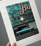 ‘Rolls Royce Silver Shadow, Barras’  Glasgow Signed Mounted Print  FREE DELIVERY - Image 2
