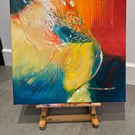 Abstract Painting "The Thinker" Wall Art 
