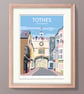 Totnes, A3 Devon illustrated travel poster - Image 5