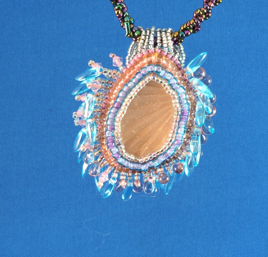 Sunrays Sea Glass Pendant