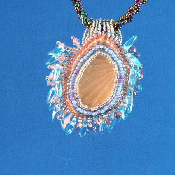 Sunrays Sea Glass Pendant