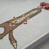 embroidered zombie meerkat notebook
