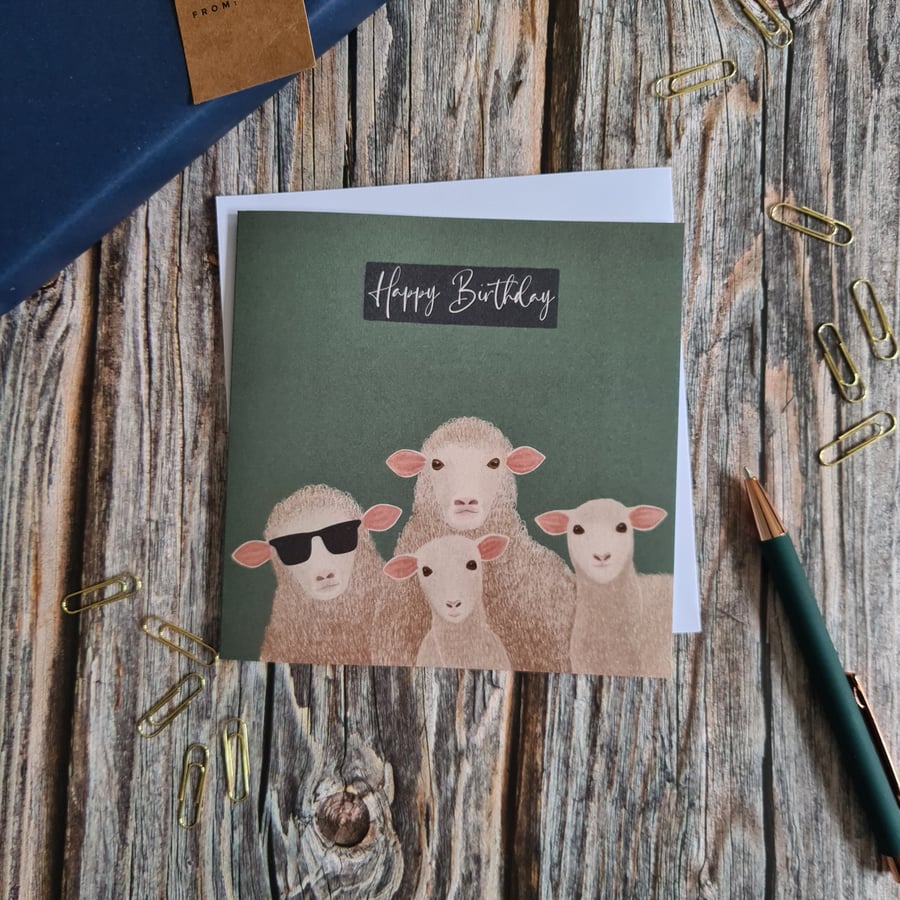 Sheep Birthday card