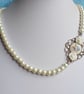 Vintage Style Glass Pearl Necklace - Image 2