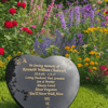 Bespoke Memorial Grave  Marker Grave Plaque Granite Headstone Heart Memorial