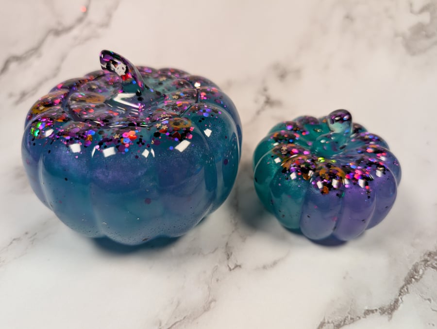 Purple & Green Pumpkin Jar Set – Halloween Collection