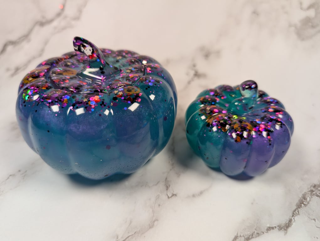 Purple & Green Pumpkin Jar Set – Halloween Collection