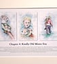 Original hand painted watercolour print of a child holding a fox - Image 1