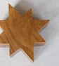 Star Shaped Oak Ring - Trinket Box - Image 1