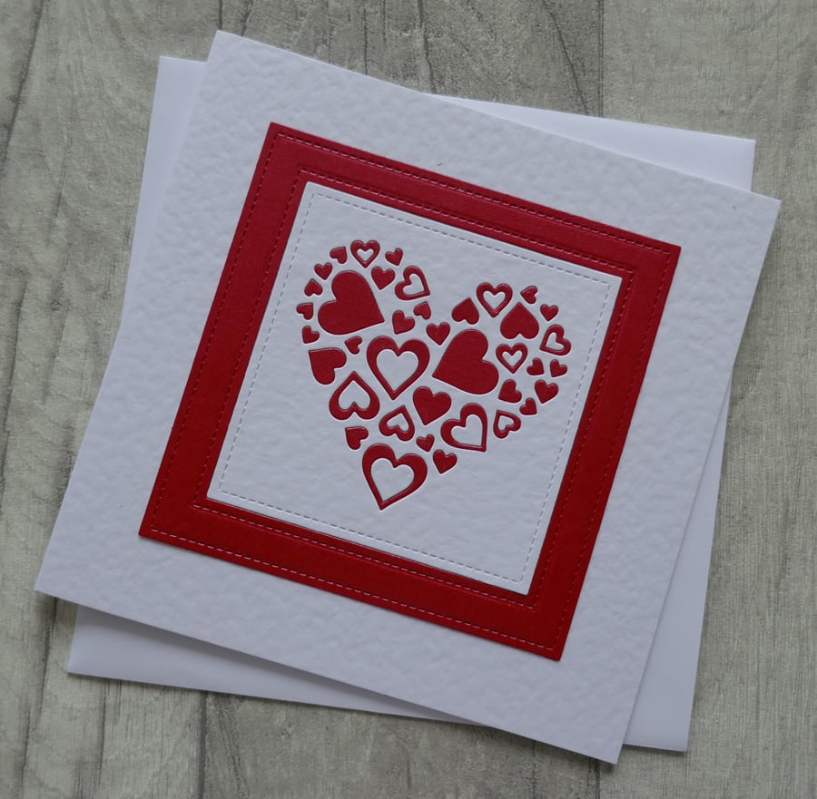 Ruby Heart of Hearts - Anniversary or Love Card