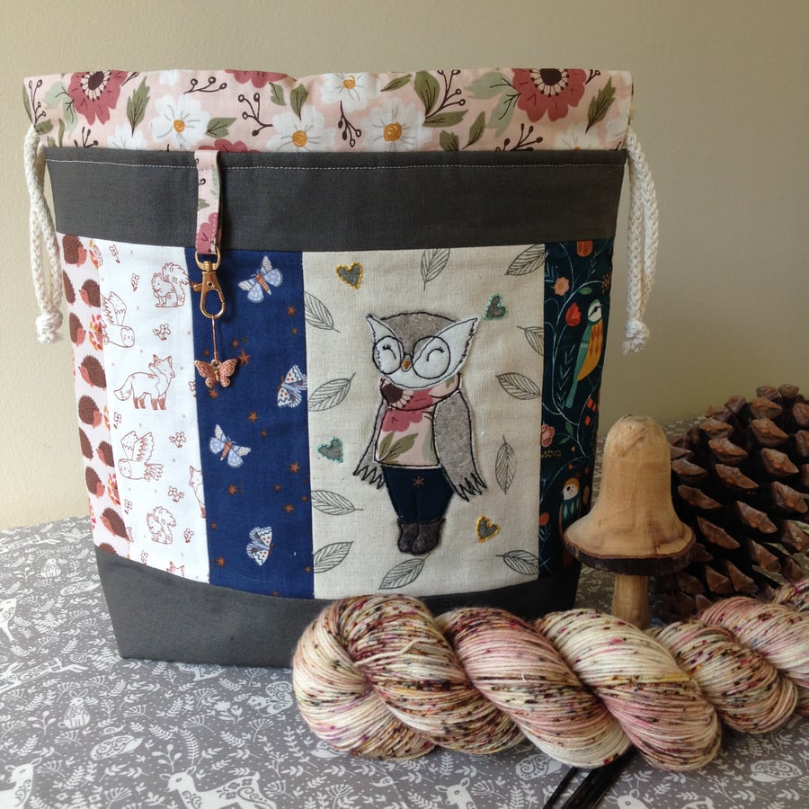 Hermione owl project bag