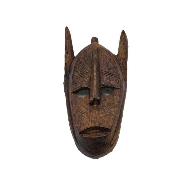 Dogon mask fridgemagnet, african tribal art, mali west Africa, hand painted 