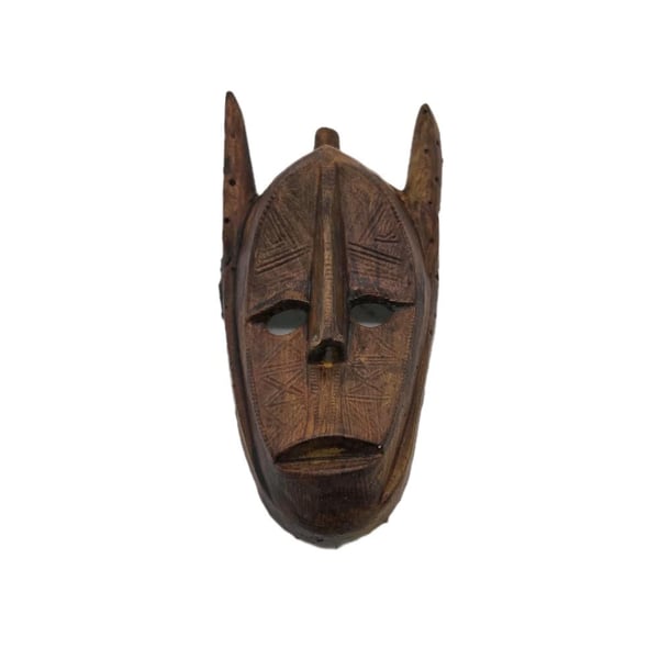 Dogon mask fridgemagnet, african tribal art, mali west Africa, hand painted 
