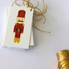9  nutcrackin' christmas gift tags, red, gift wrapping accessory