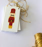 9  nutcrackin' christmas gift tags, red, gift wrapping accessory