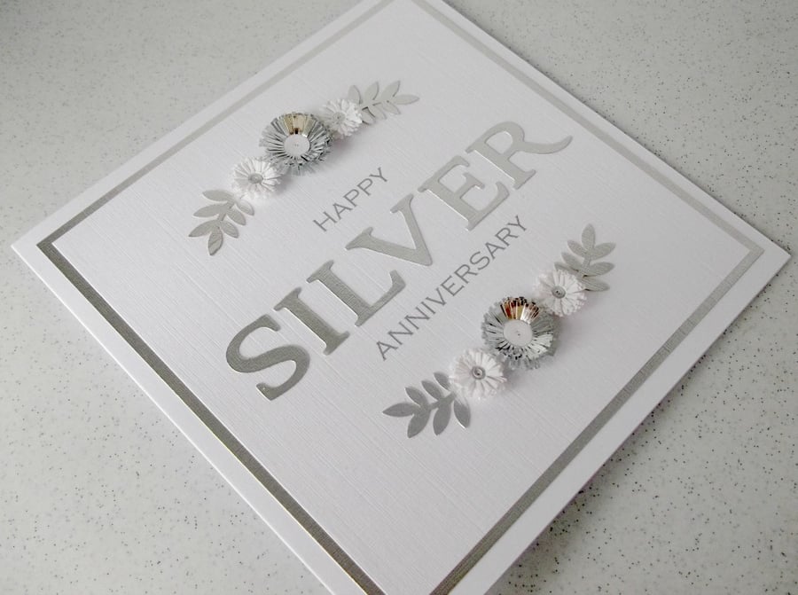 Silver anniversary card
