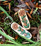 Sunflower Garden. Pyrography key ring. - Image 2