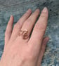 Swirly Copper Ring Made in an Art Nouveau Style - Image 2