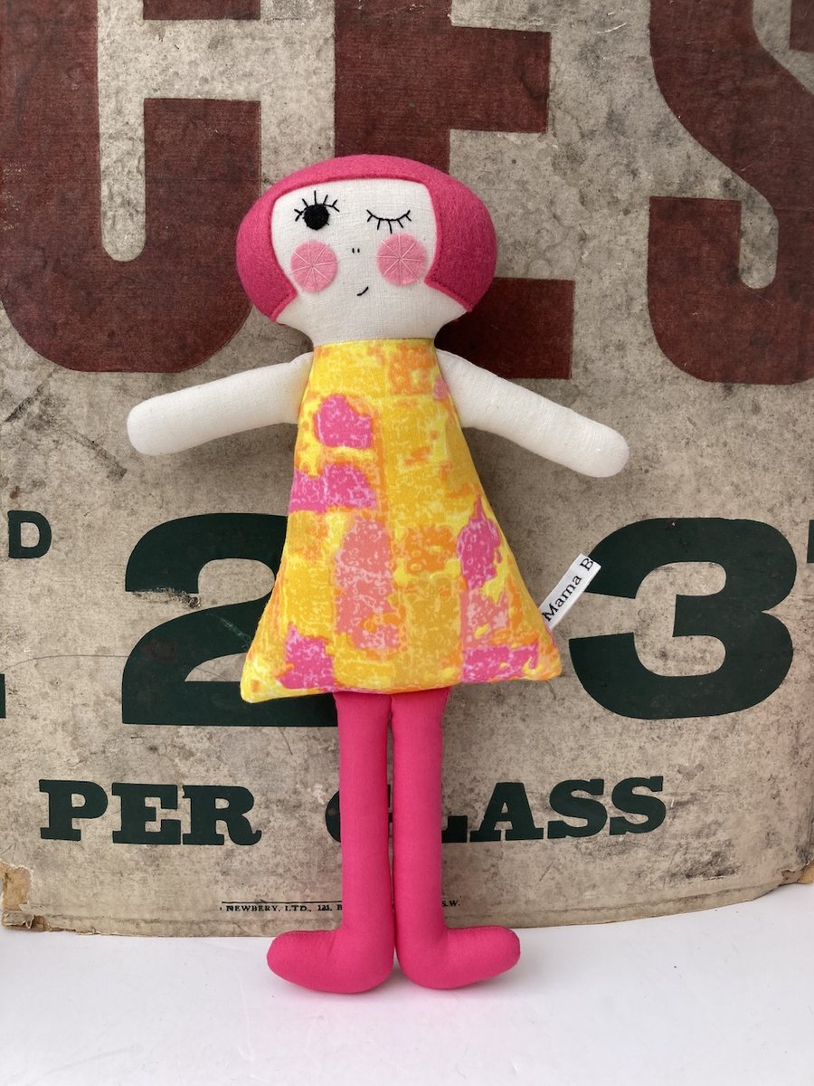Rosie Dolly the Handmade Cloth Doll 