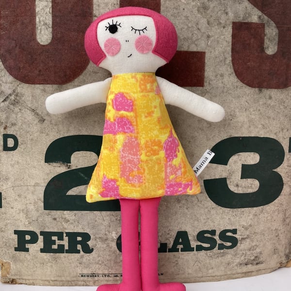 Rosie Dolly the Handmade Cloth Doll 