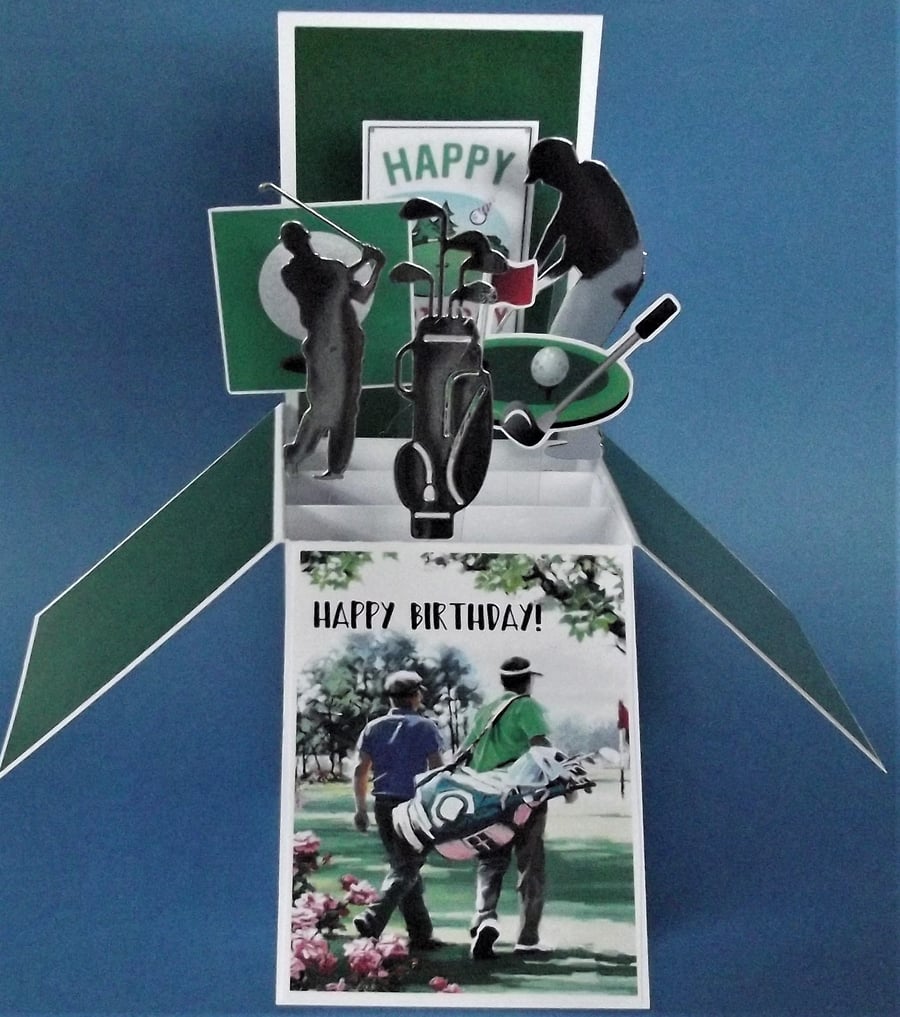 Birthday Card with Golf