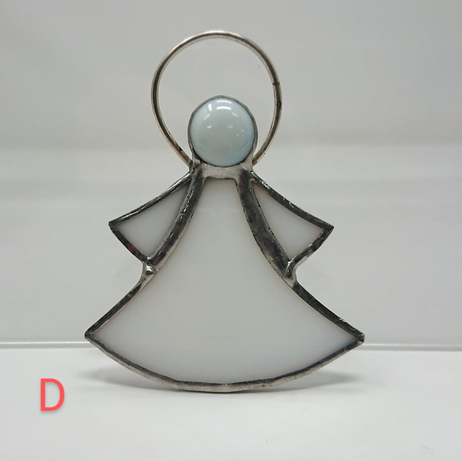 Stained glass guardian angels stained glass copperfoil suncatcher