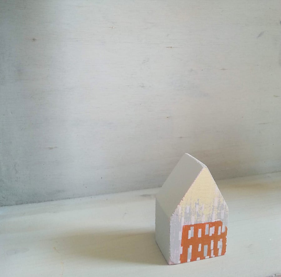 Miniature Wooden House, Little Rustic House, House Sculpture, New Home