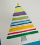 Set of 3 unique hand painted Christmas tree abstract art greeting cards  - Image 7