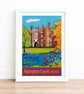 Hampton Court Palace travel poster print by Artist Susie West - Image 3