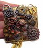 Handmade Fridge Magnet in Steampunk Style with Keys, Locks and Cogs - Image 8