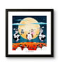 The Full Moo'n - 10" print