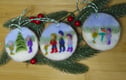 Needle Felted Ornaments
