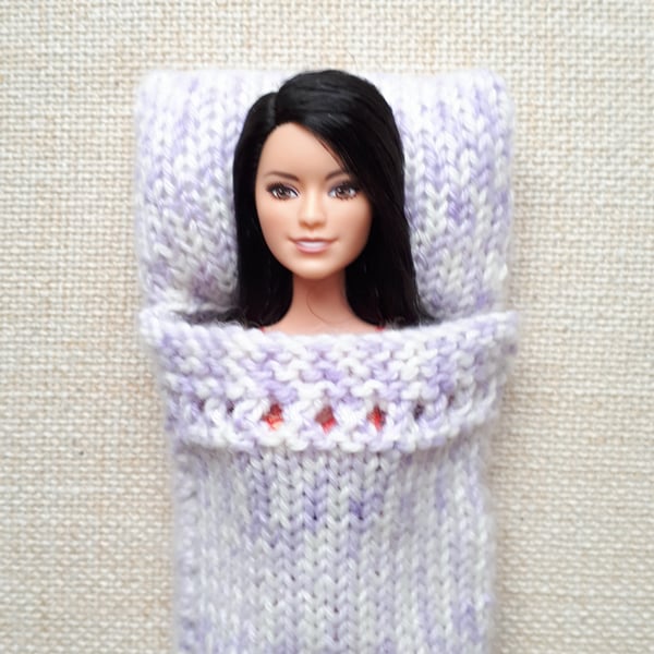 KNITTING PATTERN PDF Fairy Dust Sleeping Bag for Doll