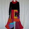 SALE !Upcycled Sweater Dress in a Rainbow of Colours. Refashioned from Jumpers.