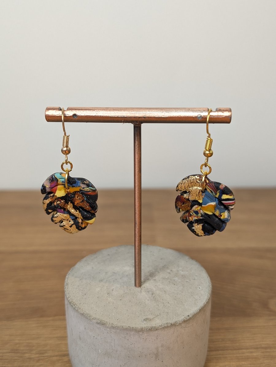 Summer bloom scrap monstera dangles 4