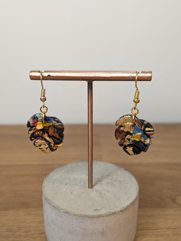 Summer bloom scrap monstera dangles 4