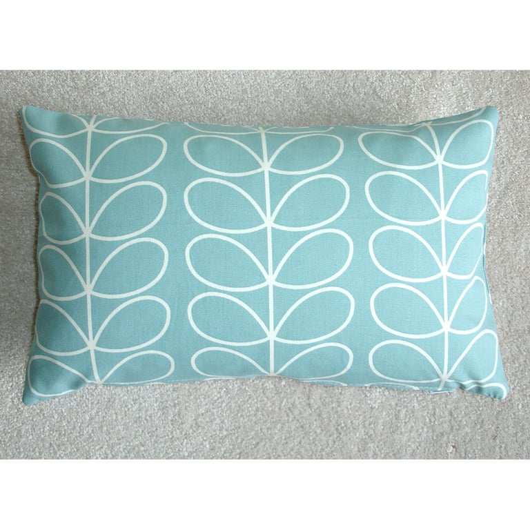 Tempur Travel Pillow Cover Duck Egg Stem Leaf 16"x10" 16x10 70s Retro Style