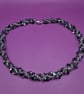 Hand Crafted Beaded Twist Shorter Length Necklace