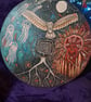 Shamanic Medicine Drum, the wheel, the elements and the great mystery.