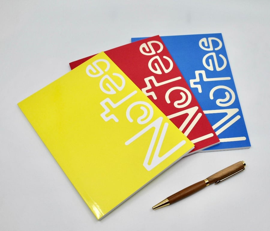 A5 Notebooks - Lined - Set of 3 - Stationery - Office - back to school - new job